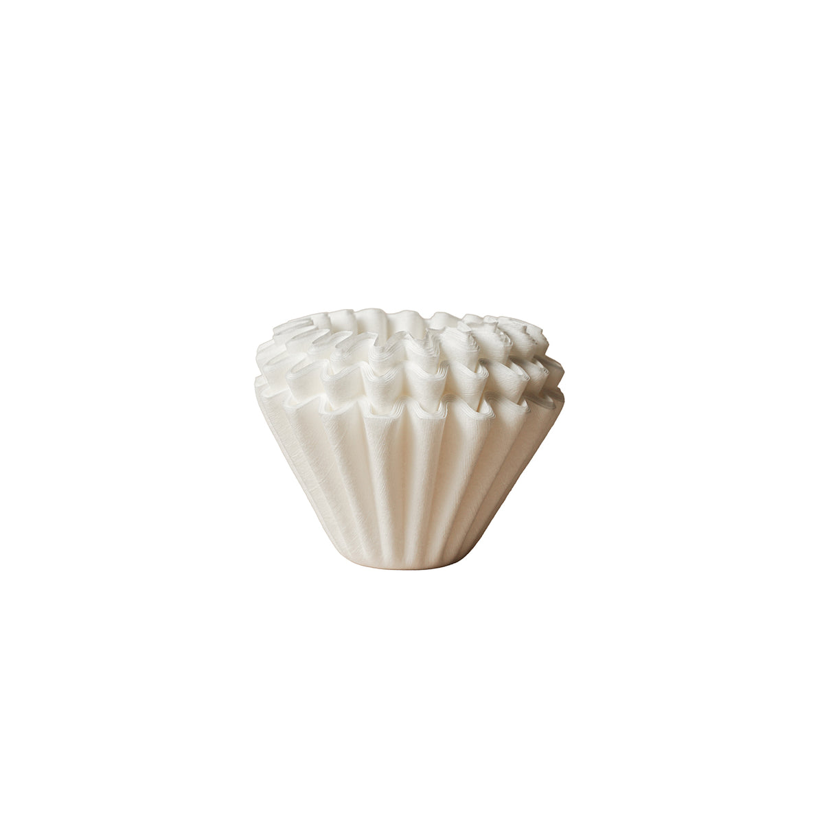 Stack of HiFlux wave paper filters side view