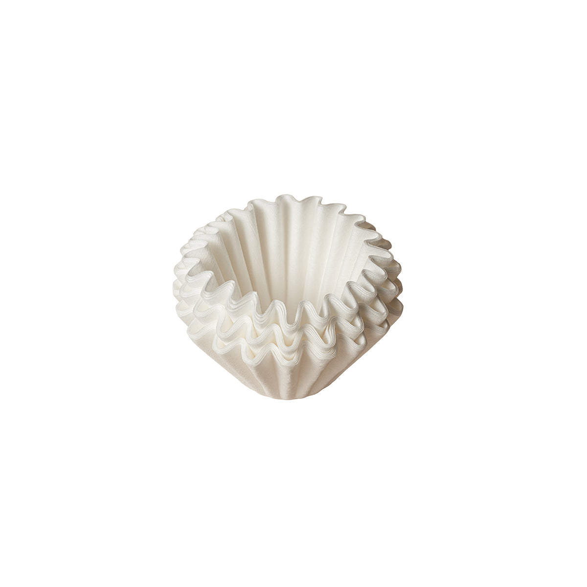 Stack of HiFlux wave paper filters from above