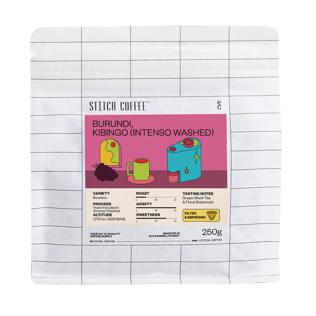 BURUNDI, KIBINGO (INTENSO WASHED)