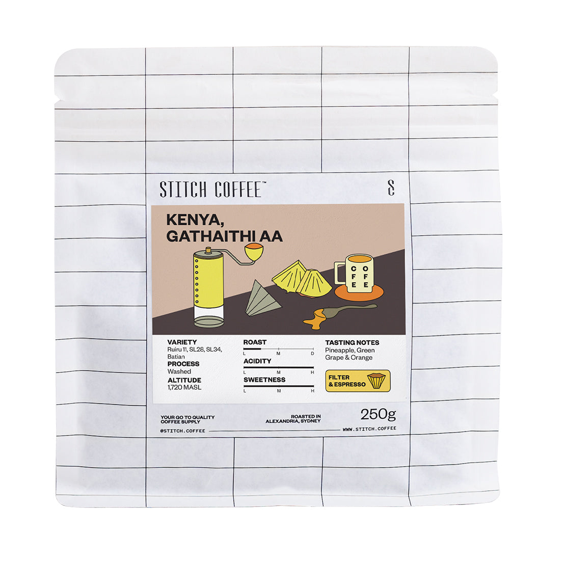 Kenya, Gathaithi AA 250g coffee bag front
