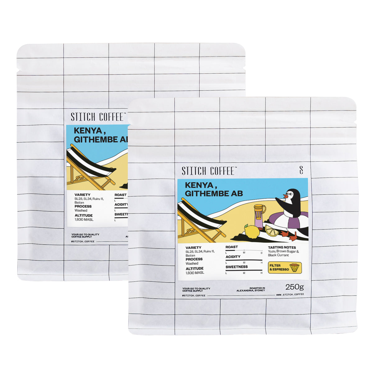 Kenya, Githembe AB 500g coffee bag front